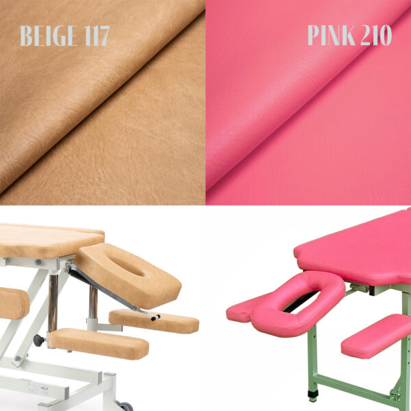 Equa toodete polstrite värvitoonid, upholstery colour options, läbivaatuslaudade, massaazilaudade ja füsiolaudade polstritoonid.